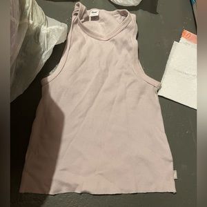 Aritzia TNA pink tank